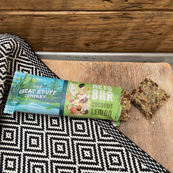 Baked Keto Bar - Hazel & Coconut, Lemon - 12 x 40g bars