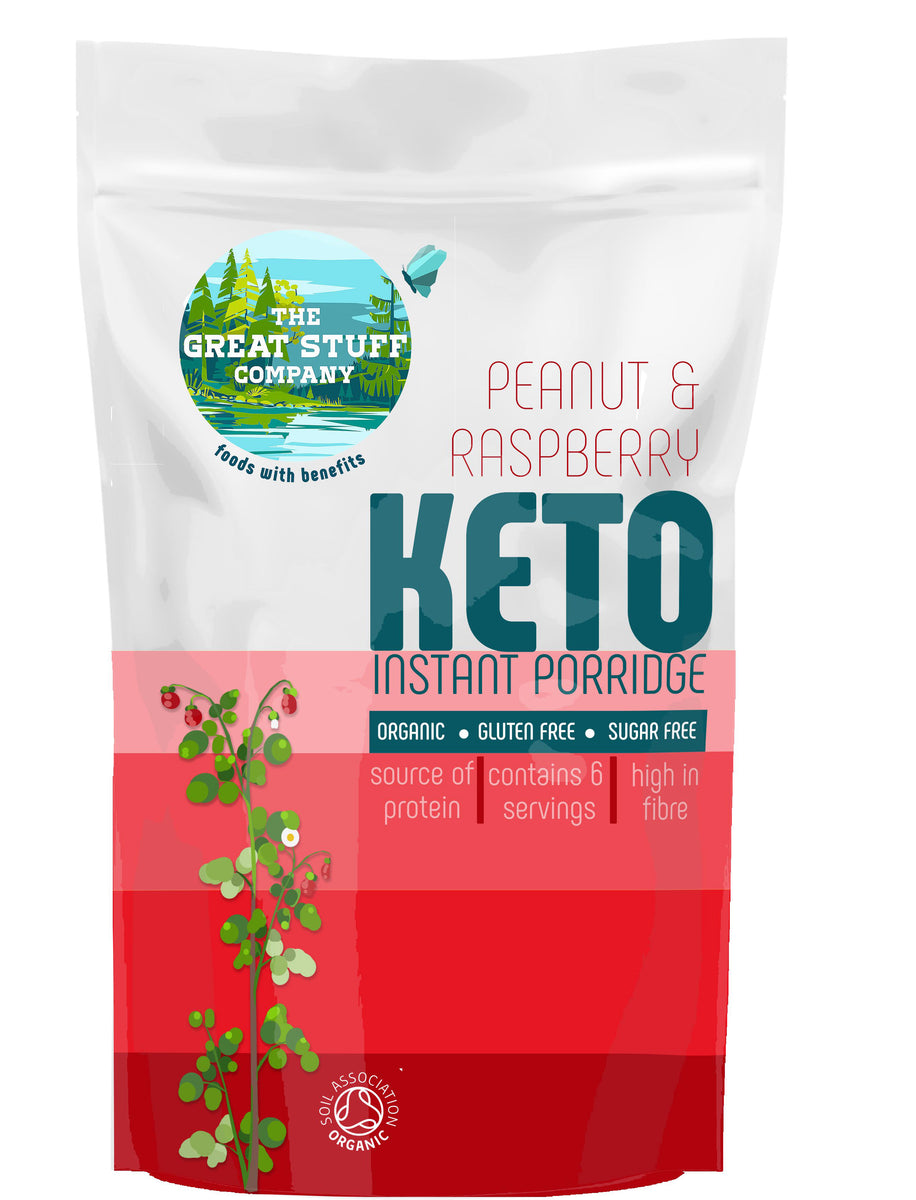 Keto Porridge Peanut & Raspberry