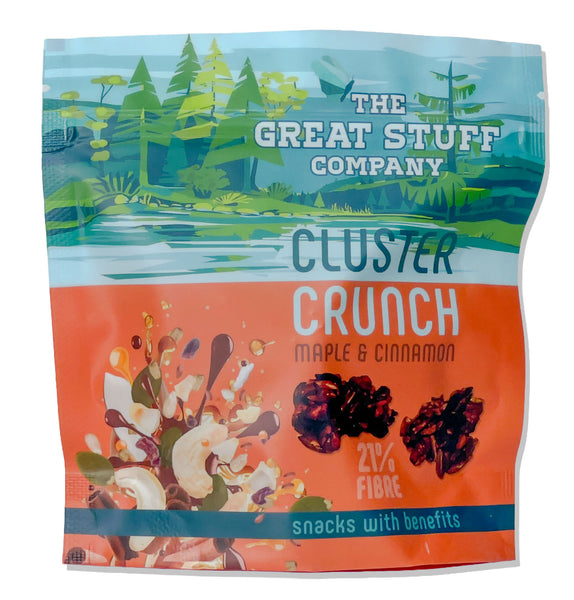 Cluster Crunch - Cashew Maple & Cinnamon - with Protein Crispies and Cocoa nibs