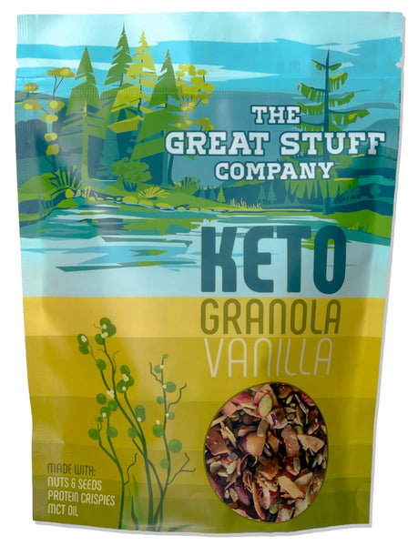 Keto Granola with MCT oil and Protein Crispies- Vanilla - 330g