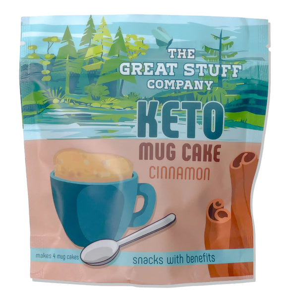 New Easy Keto Mug Cakes Baking Mix - 180g for 4 Mug Cakes - Cinnamon