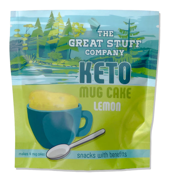 New Easy Keto Mug Cakes Baking Mix - 180g for 4 Mug Cakes - Lemon