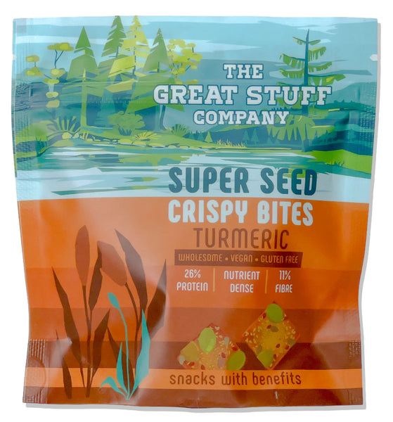 Super Seed Crispy Bites with Turmeric - Gluten Free - 60g bags
