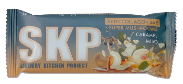 SKP - Savoury Kitchen Project - Collagen Bar - Super Mushroom & Caramel Miso, 12 x 40g bars