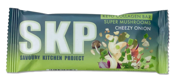 SKP - Savoury Kitchen Project - Collagen Bar - Super Mushroom & Cheezy Onion, 12 bars
