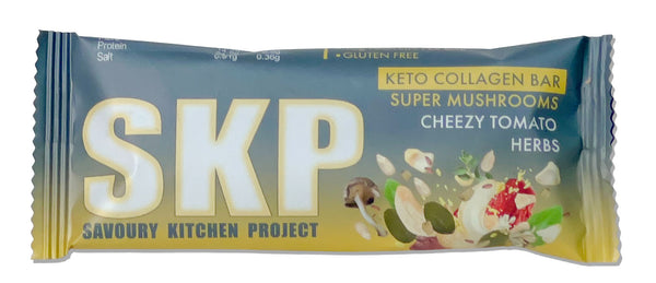 SKP - Savoury Kitchen Project - Collagen Bar - Super Mushroom & Cheezy Tomato Herbs - 12 bars