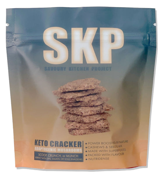 SKP Savoury Kitchen Project - Functional Cracker - Adaptogenic Mushrooms - 60g bag
