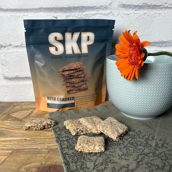SKP Savoury Kitchen Project - Functional Cracker - Adaptogenic Mushrooms - 60g bag