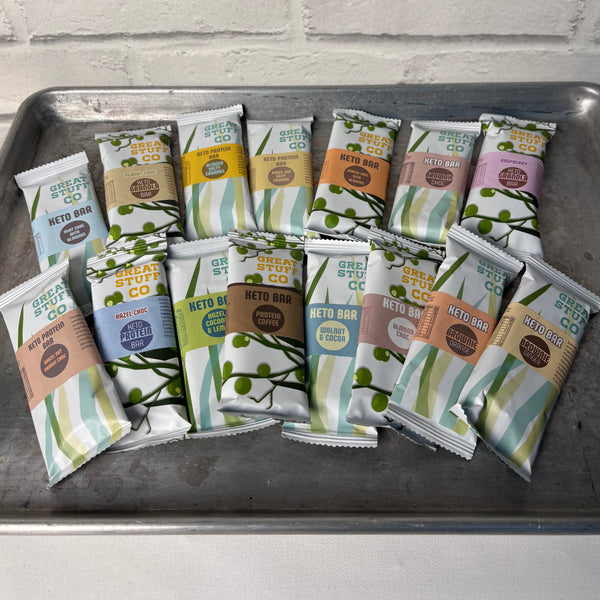 Keto Box - Natural Keto Bar - Selection Box (16 bars)
