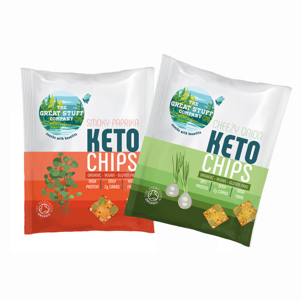 Keto Chips - mixed flavours - pack of 10
