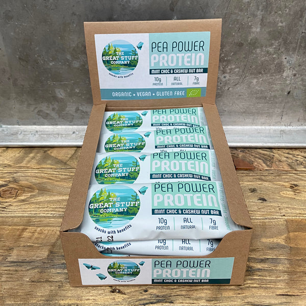 Pea Power Protein Bar - Mint Choc with Cashews - box of 16