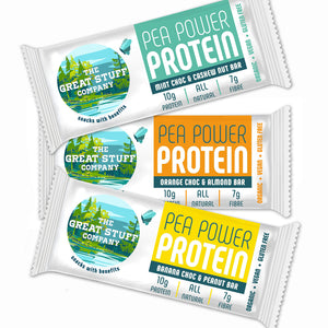 Pea Power Protein Bar - Mixed Flavours - Box of 16