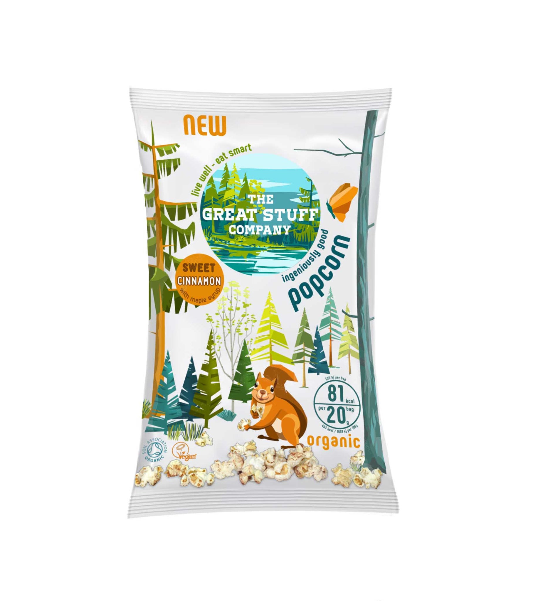 Sweet Cinnamon Popcorn (Organic) - free shipping
