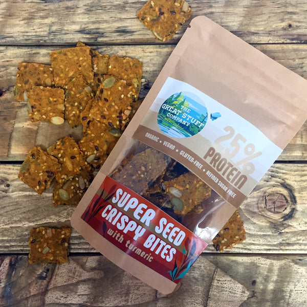 Super Seed Crispy Bites with Turmeric - 10 bags - free shipping